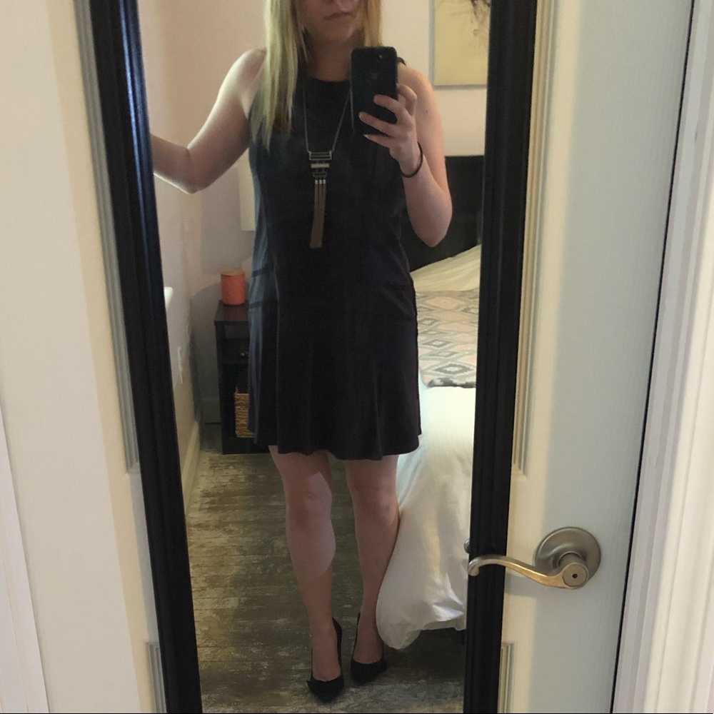 Dark, Dark Purple Shift Dress